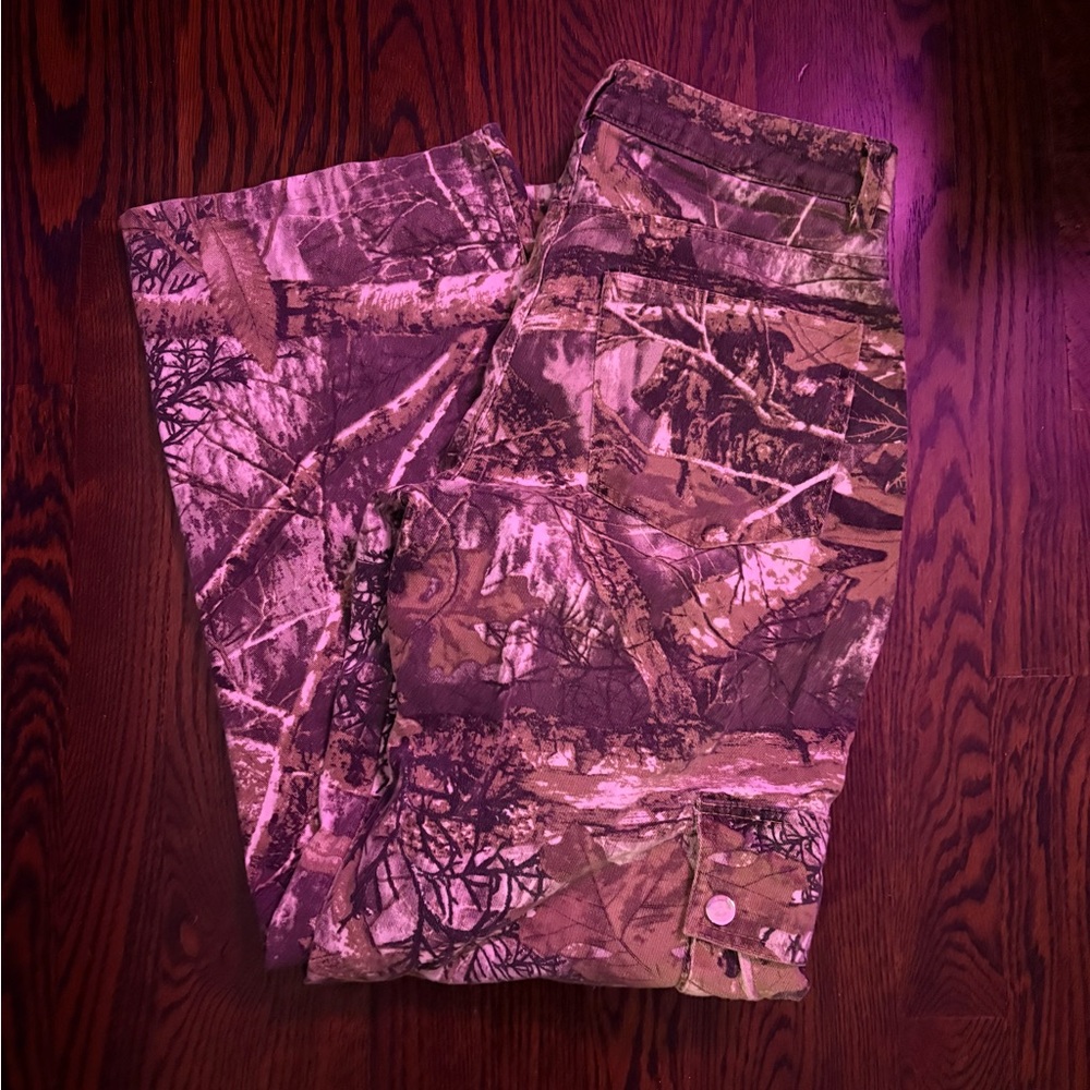 Finesse Patterned Trousers with Button Detail
